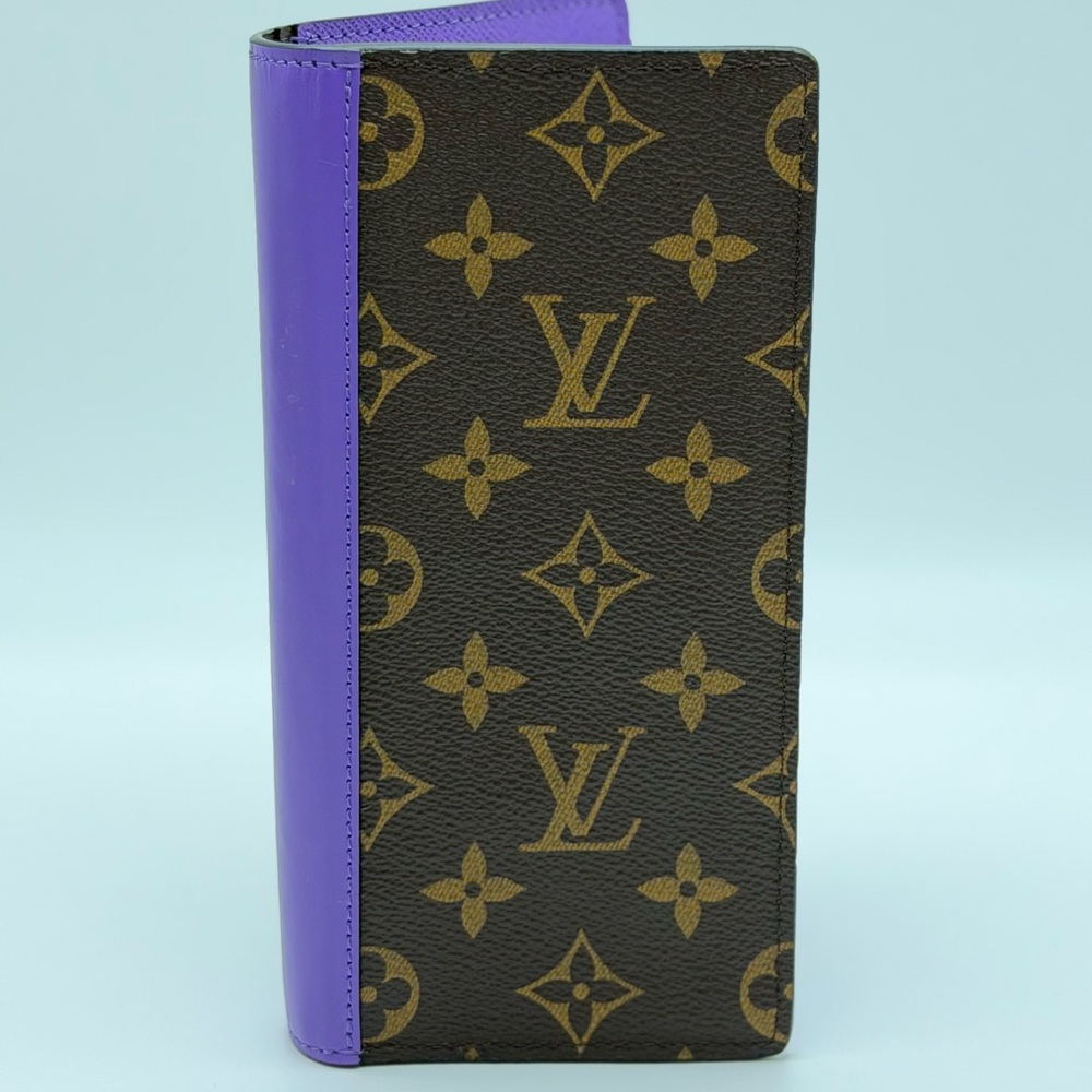 Louis Vuitton Brazza Wallet Macassar Monogram Canvas